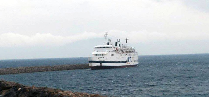 Προβλήματα στις ακτοπλοϊκές συγκοινωνίες λόγω των ισχυρών ανέμων