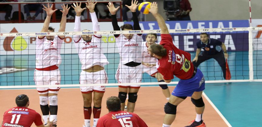 Ο Ολυμπιακός πήρε με 3-0 σετ το ντέρμπι με Φοίνικα Σύρου (vid)