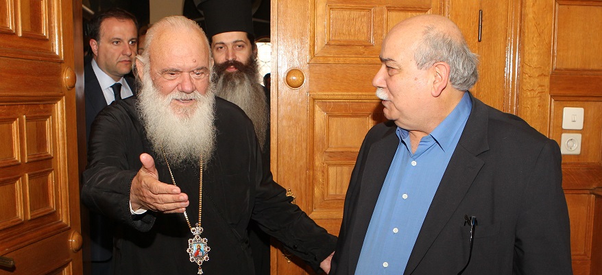 Με Ν. Βούτση και Β. Αποστόλου συναντήθηκε ο Αρχιεπίσκοπος Ιερώνυμος