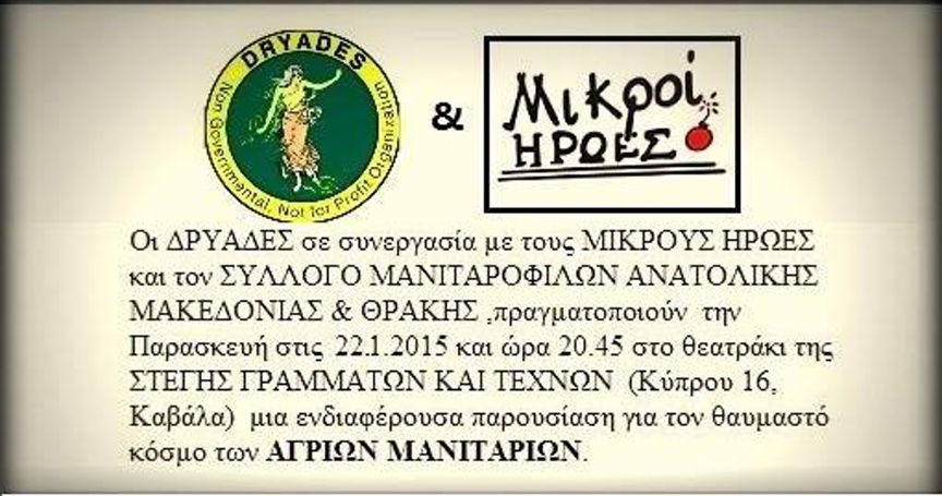 Καβάλα: Παρουσίαση του κόσμου των άγριων μανιταριών