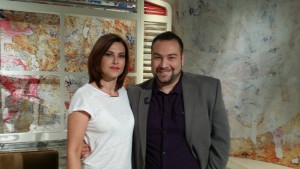 Ο Αλέξανδρος Ρωμανός Λιζάρδος με την Αλεξάνδρα Παλαιολόγου.