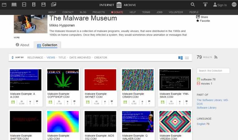 Ιστοσελίδα-“μουσείο” με παλιούς ιούς υπολογιστών