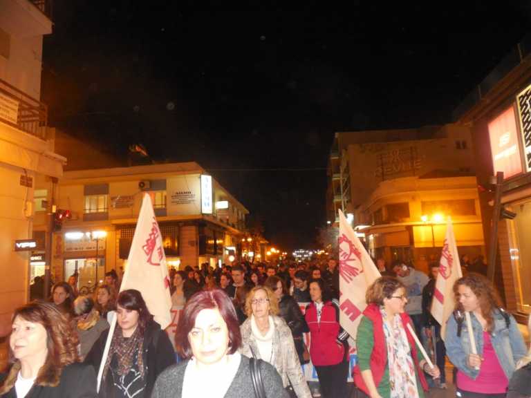 Συλλαλητήριο ενάντια στο ασφαλιστικό στο Βόλο-“Πάρτε πίσω το νόμο-λαιμητόμο”