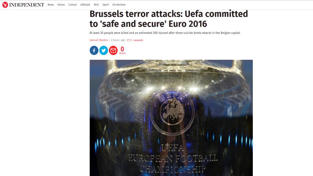 UEFA: «Προτεραιότητα η ασφάλεια στο Euro2016»