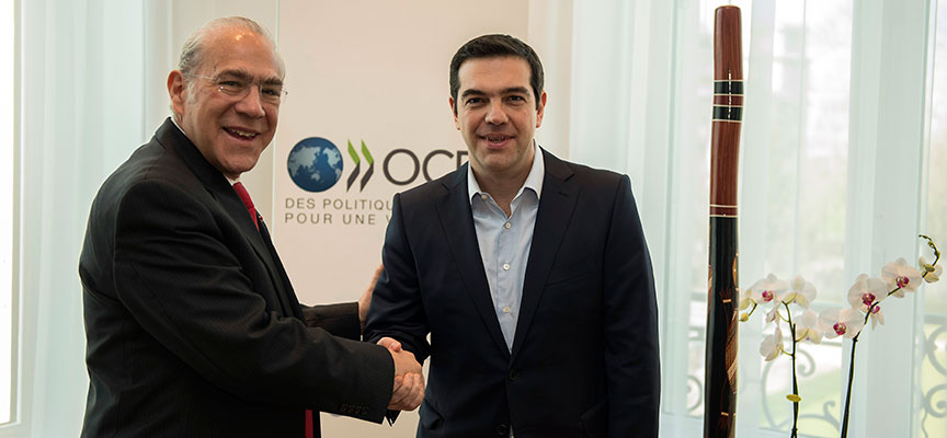 Συνάντηση του Πρωθυπουργού με τον Γ. Γ. του ΟΟΣΑ την Πέμπτη στο Μαξίμου