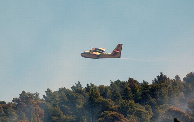 Μαγνησία: Υπό μερικό έλεγχο η φωτιά στη Σκόπελο