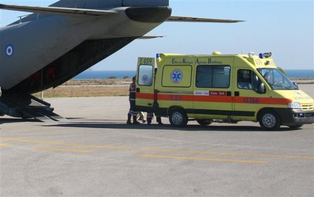 Στη Λάρισα μεταφέρθηκε ο άνδρας που αυτοπυροβολήθηκε στη Θέρισο Ηρακλείου