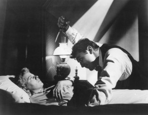O Robert Mitchum και η Shelley Winters, στην ταινία "The Night of the Hunter".