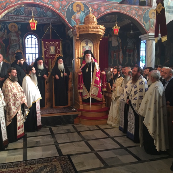 Μαγνησία: Πάνδημη υποδοχή του Αρχιεπισκόπου Αθηνών Ιερώνυμου στο Βελεστίνο