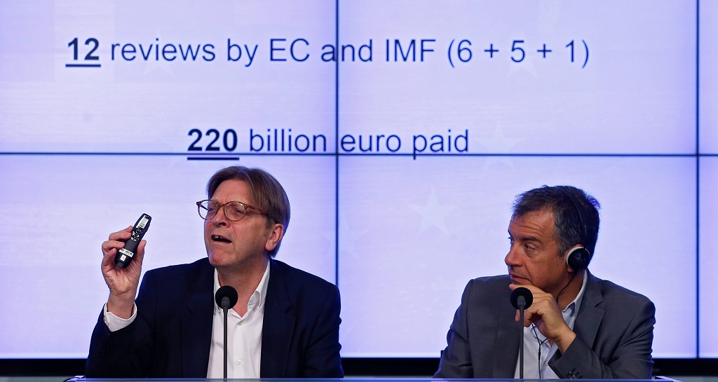 Press conference on Greece financial crisis startegies