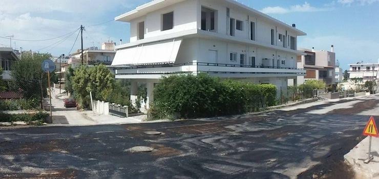 Χανιά: Ασφαλτόστρωση της οδού Ρήγα Φεραίου