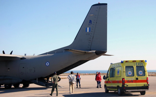 Αερογέφυρα ζωής για τρεις ασθενείς στο Ηράκλειο
