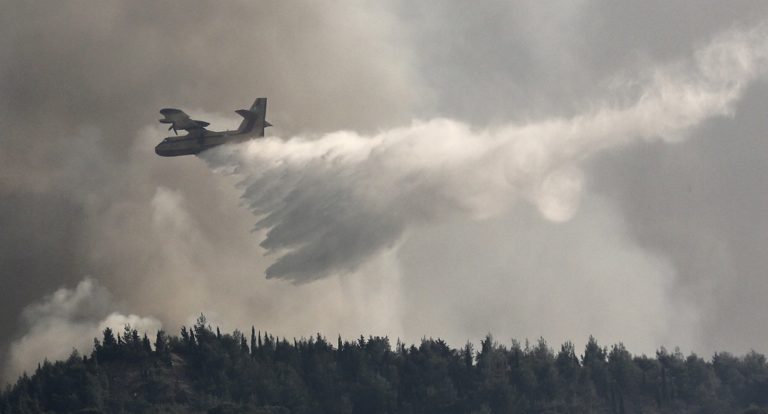 Μάχη με τις φλόγες στα Δερβενοχώρια – Στάχτη μεγάλη έκταση πευκοδάσους (video)