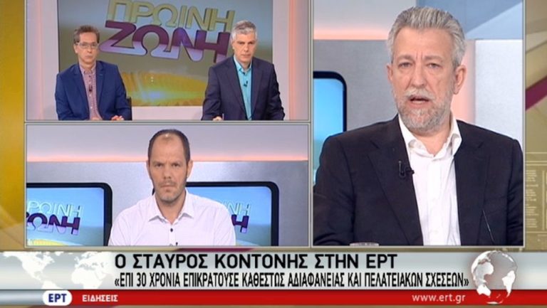 Κοντονής: «Επί 30 χρόνια επικρατούσε καθεστώς αδιαφάνειας» (video)