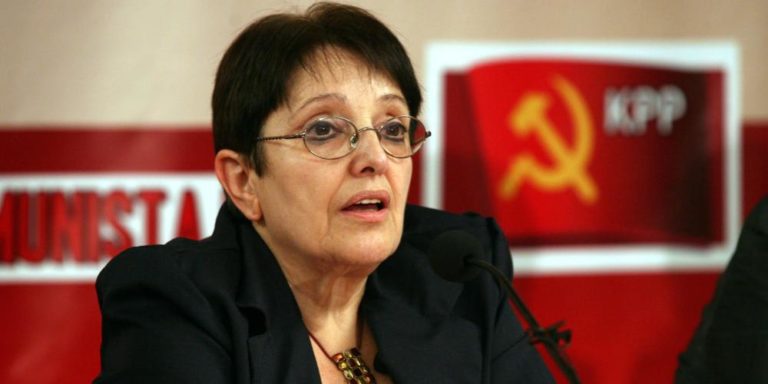 Ομιλία της Αλ. Παπαραγήγα στη Λάρισα