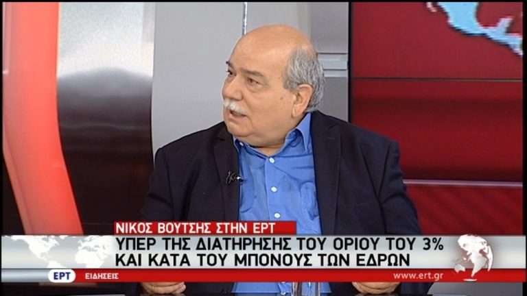 Ν.Βούτσης: “Το δημοψήφισμα δεν είναι ταμπού, όχι όμως για την συνταγματική αναθεώρηση” (video)