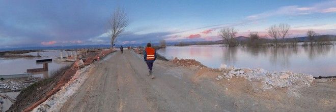 Αποκατάσταση ζημιών στον Πάμισσο ποταμό