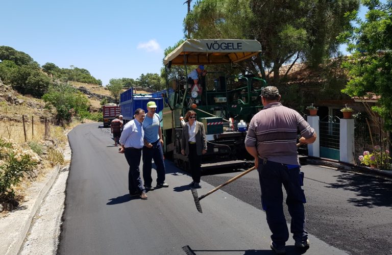 Έργα οδοποιίας στη δυτική Λέσβο