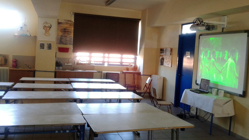 Η αίθουσα ζωγραφικής του Καλλιτεχνικού Σχολείου