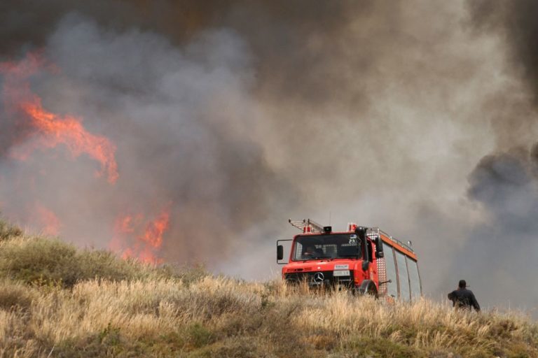 Υπό μερικό έλεγχο η πυρκαγιά στη Μεγάλη Παναγιά Χαλκιδικής