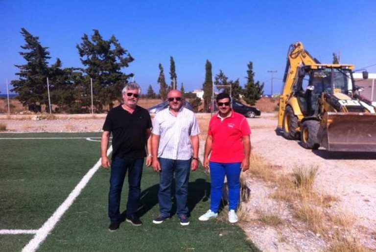Φωτίζεται το δημοτικό γήπεδο στο Φραγκοκάστελλο Σφακίων