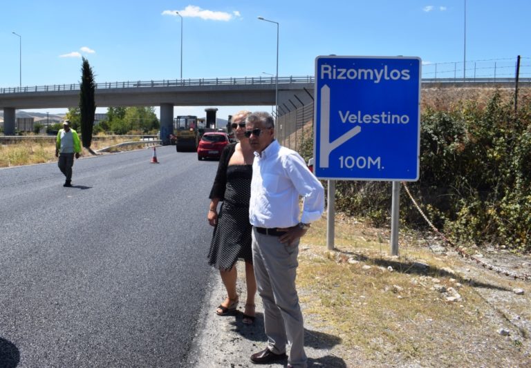 Βόλος: Επίσκεψη Αγοραστού στα έργα στην παλιά εθνική Βόλου-Λάρισας