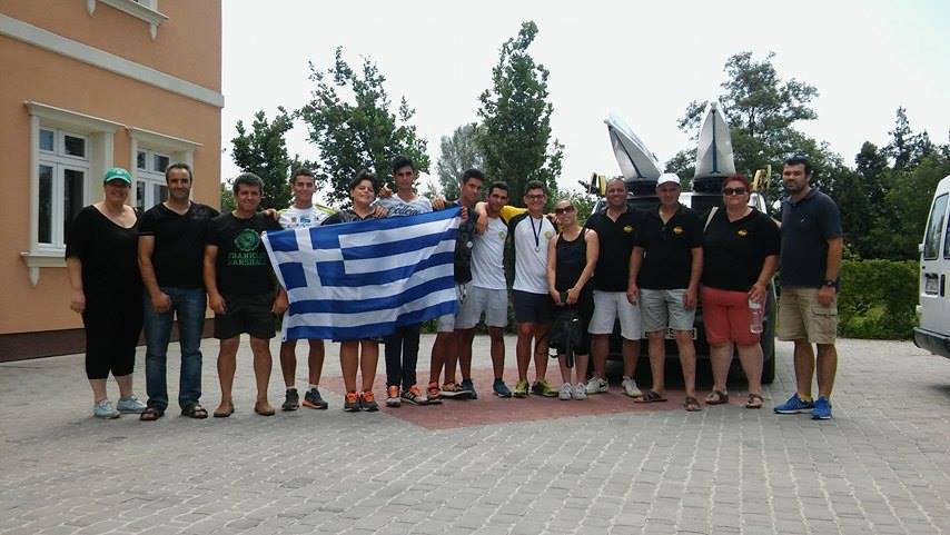 oi μοναδικοί εκπρόσωποι της Ελληνικής Κωπηλασίας στους αγώνες στη Σερβία