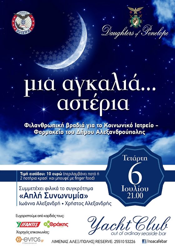Αλεξανδρούπολη: Φιλανθρωπική εκδήλωση για το Κοινωνικό Ιατρείο