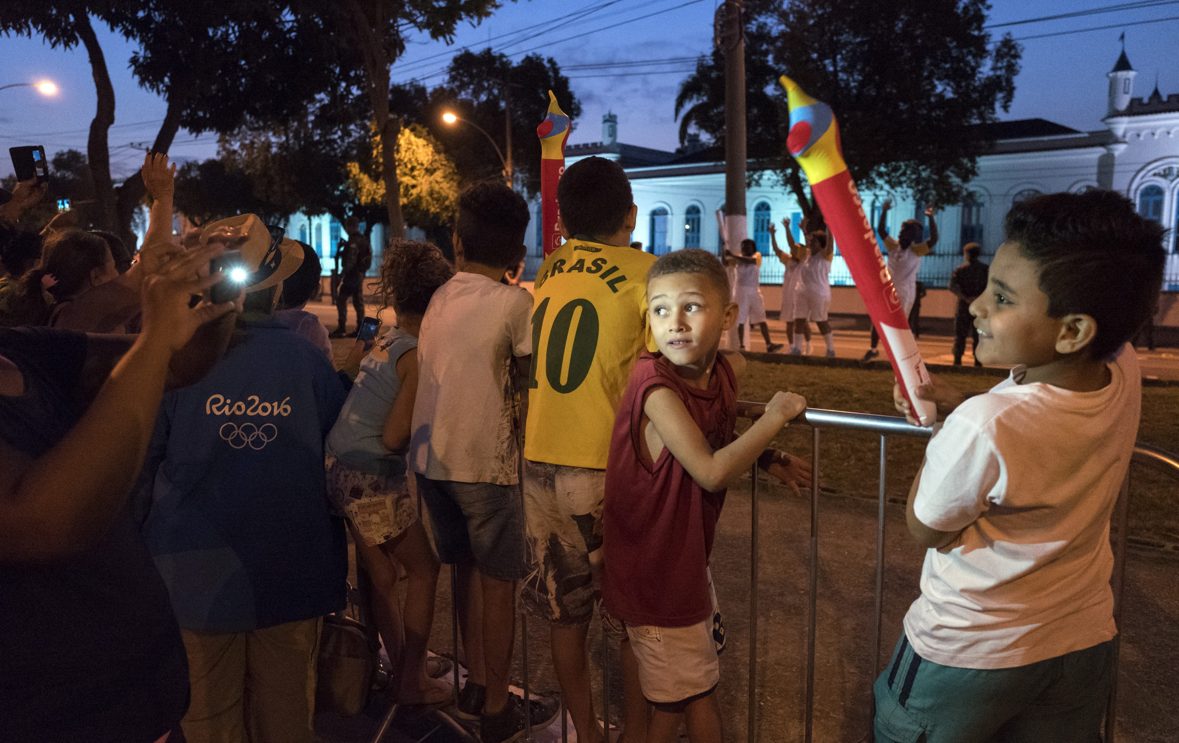 Olympic flame in Rio de Janeiro, Brazil, 04 August 2016 