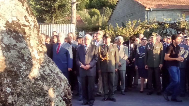 Αποκαλυπτήρια μνημείου από τον Πρόεδρο της Δημοκρατίας