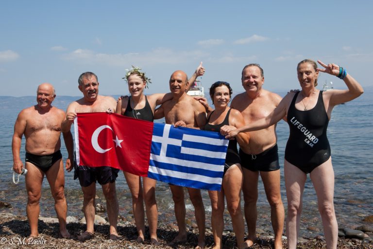 Κολύμπησε από την Τουρκία στη Λέσβο για την ειρήνη
