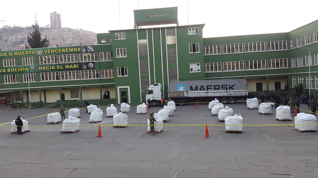 Cocaine shipment condemned in Bolivia was bound for US