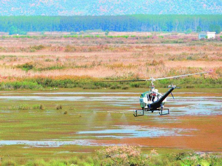 Ψεκασμός στον Ευρώτα για την καταπολέμηση κουνουπιών