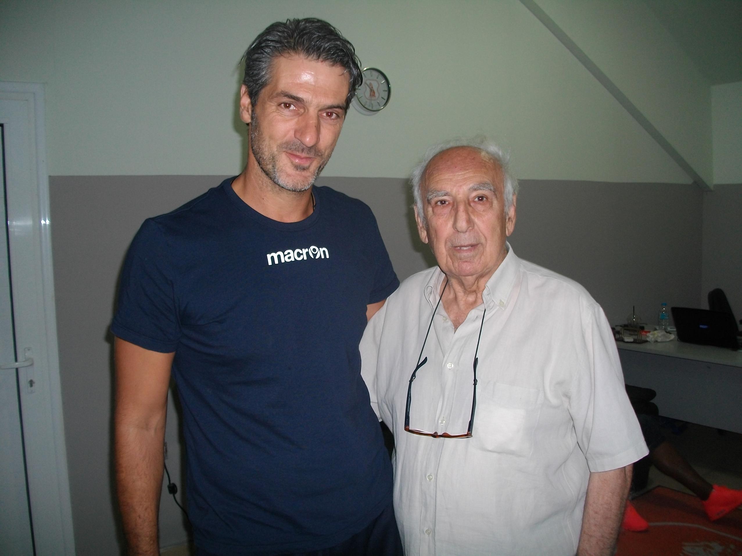 Ο Παναγιώτης Διλμπέρης με τον "δάσκαλο" Χρήστο Αρχοντίδη