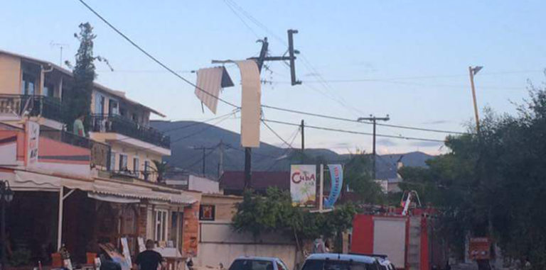Ζάκυνθος: Ζημιές από ανεμοστρόβιλο στη δημοτική ενότητα Αλυκών