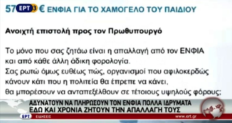Αδυνατούν να πληρώσουν ΕΝΦΙΑ πολλά ιδρύματα (video)