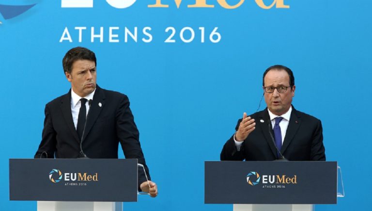 «Επιτέλους ο Ολάντ είναι μαζί μας», δήλωσε ο Ρέντσι για την Σύνοδο της Αθήνας