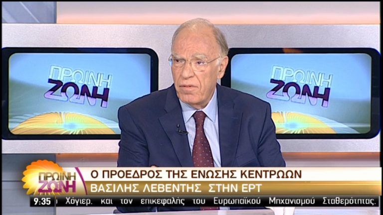 Απέρριψε ενδεχόμενο συνεργασίας με τον ΣΥΡΙΖΑ ο Β. Λεβέντης (video)