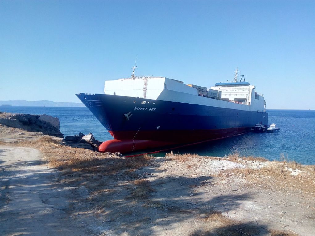 Τουρκικό πλοίο προσάραξε στον Προφήτη Ηλία στη Λακωνία
