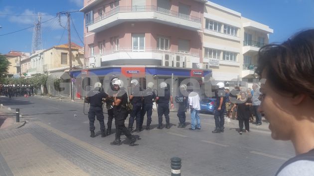 Επεισόδια στο Ρέθυμνο για το προσφυγικό – Χημικά μπροστά σε σχολείο