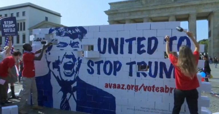 Επεισοδιακή εκδήλωση κατά του Ντ. Τραμπ στη Γερμανία (video)