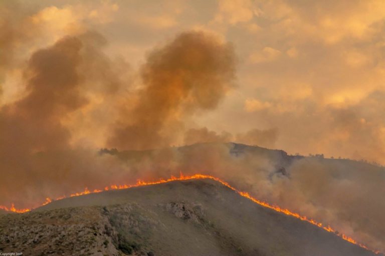 Αναζοπυρώθηκε η φωτιά στη Λακωνία -Απειλείται ο  Κότρωνας