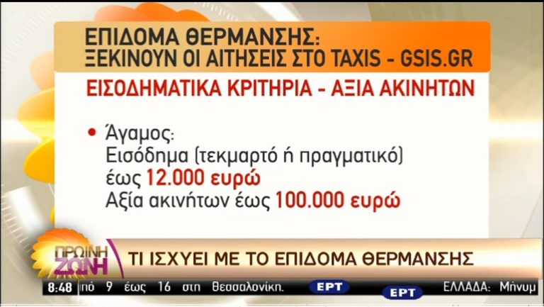 Το επίδομα πετρελαίου θέρμανσης στο Taxis (video)