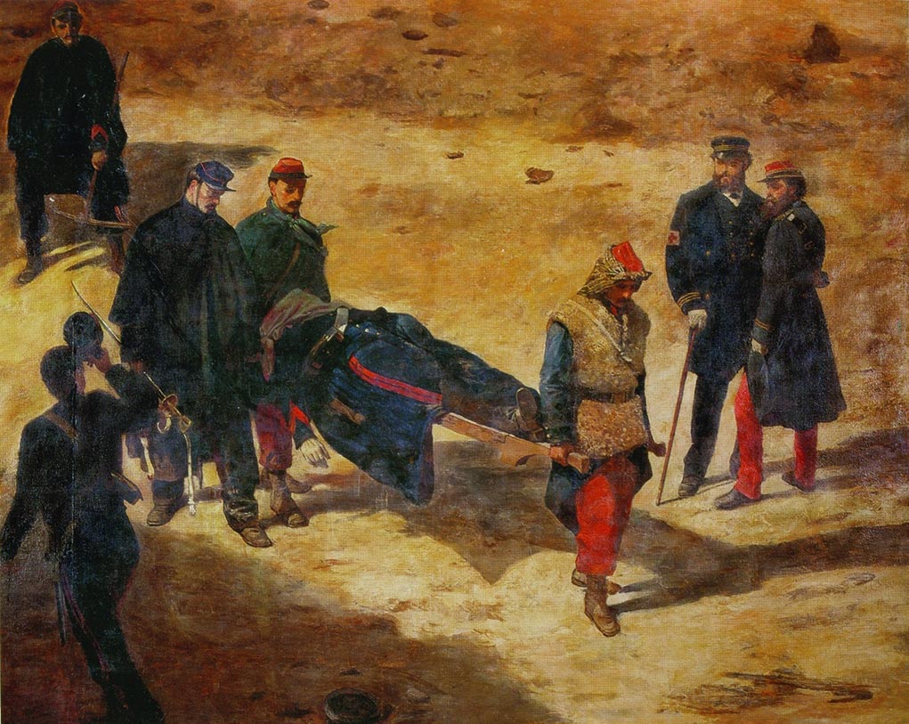 Henri Félix Emmanuel και Paul Philippoteaux, Σκηνή μάχης