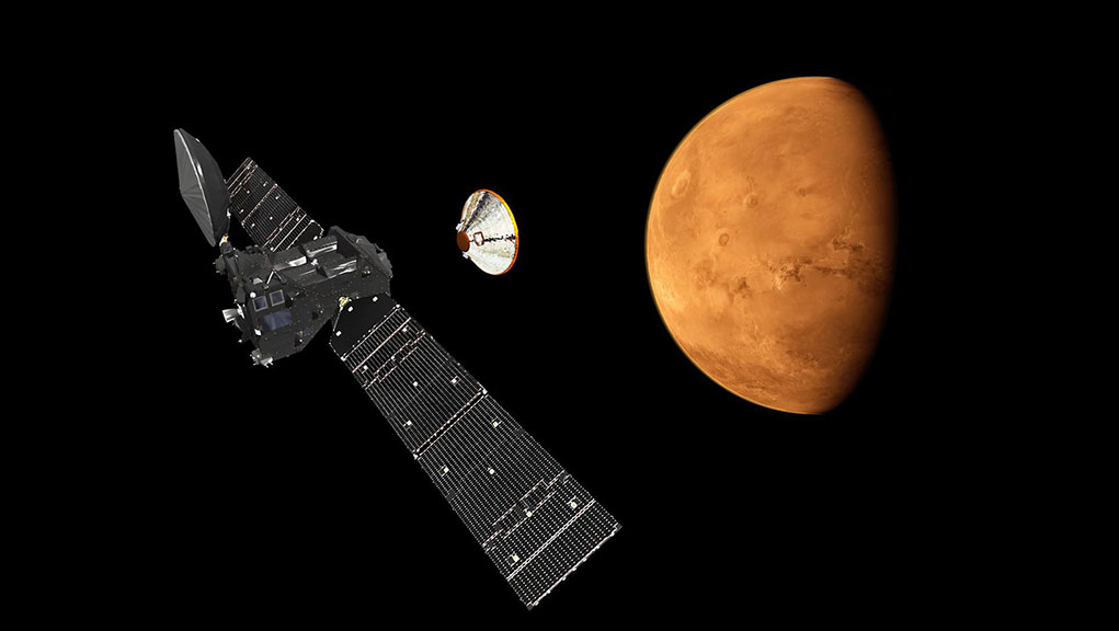Προσεδαφίστηκε στον Άρη η διαστημοσυσκευή «Σκιαπαρέλι» (video)
