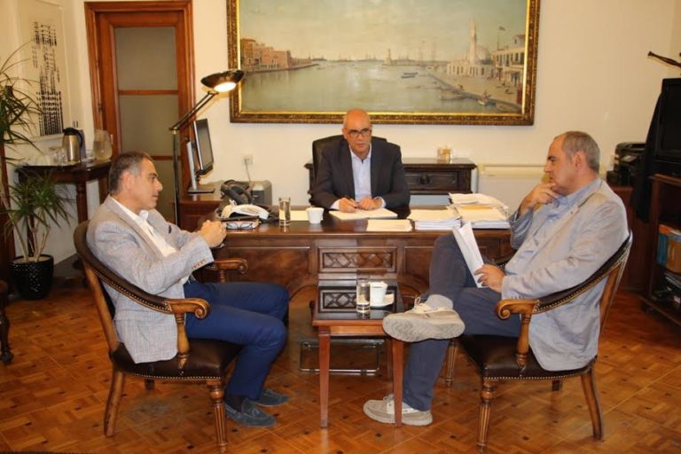 Συνάντηση Τ. Βάμβουκα με τον πρύτανη του Πολυτεχνείου Κρήτης