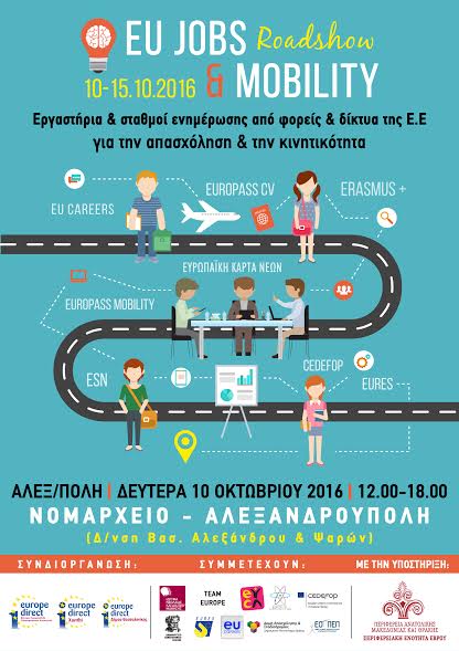 Αλεξανδρούπολη: Ενημέρωση από φορείς και δίκτυα της Ε.Ε. για την απασχόληση και την κινητικότητα