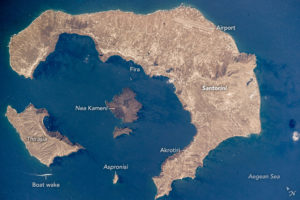 NASA: Η θέα στην καλντέρα από το διάστημα