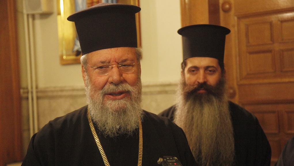 Την στήριξη του στον Ν. Αναστασιάδη εξέφρασε ο Αρχιεπίσκοπος Κύπρου