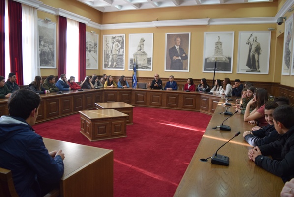 Επίσκεψη μαθητών του λυκείου Νέου Σκοπού στην Π.Ε. Σερρών